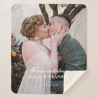Elegant Custom Wedding Photo Bride & Groom's Names