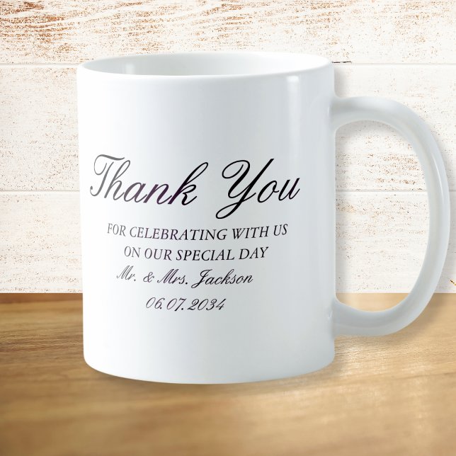 Elegant Custom Wedding Thank You Mug (Elegant Custom Wedding Thank You Mug
)