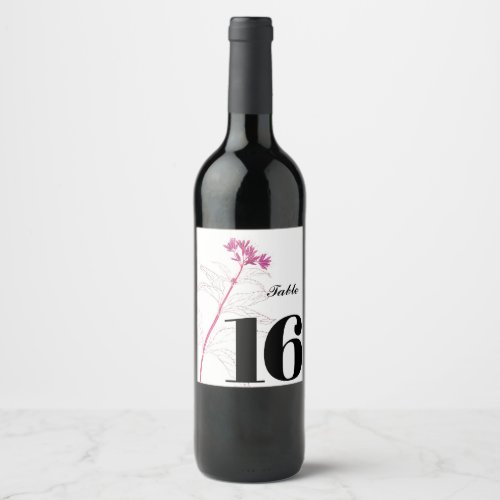 Elegant custom wine label Party table label