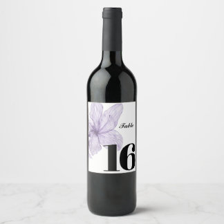Elegant custom wine label, party table label