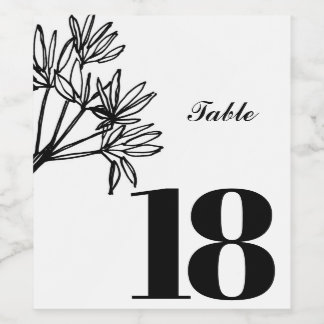 Elegant custom wine label, party table label