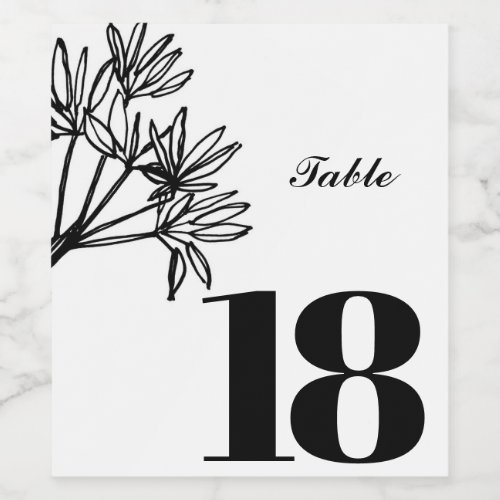 Elegant custom wine label party table label