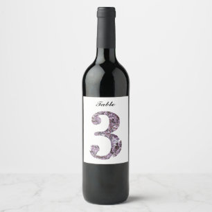 Elegant custom wine label Party table label