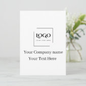 Elegant custom your logo template (Standing Front)