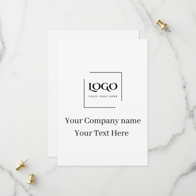 Elegant custom your logo template (Front/Back In Situ)