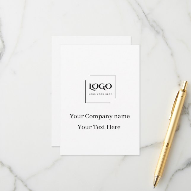 Elegant custom your logo template (Front/Back In Situ)