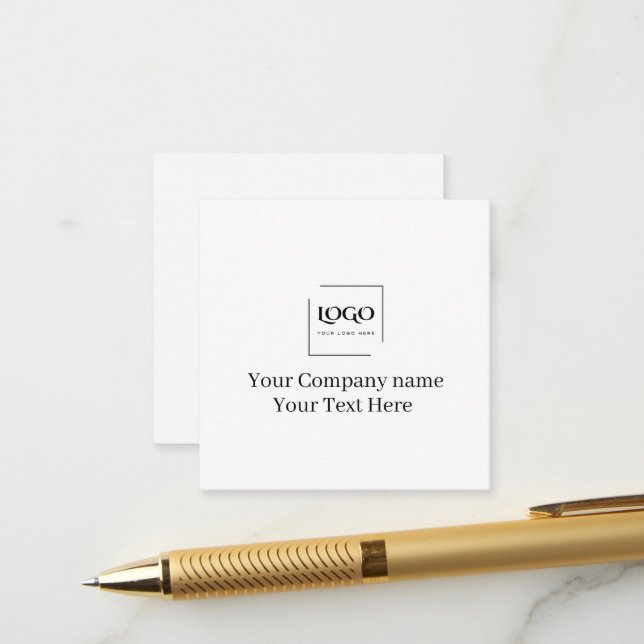 Elegant custom your logo template (Front/Back In Situ)