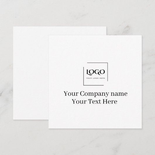 Elegant custom your logo template (Front/Back)