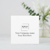 Elegant custom your logo template (Standing Front)