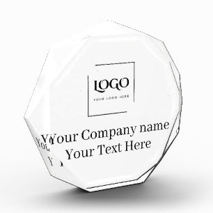 Elegant custom your logo template acrylic award