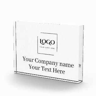 Elegant custom your logo template acrylic award