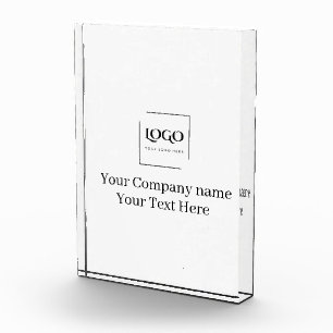 Elegant custom your logo template acrylic award