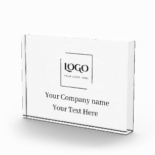 Elegant custom your logo template acrylic award