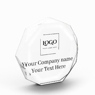 Elegant custom your logo template acrylic award