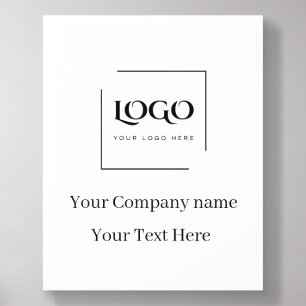 Elegant custom your logo template acrylic photo tile