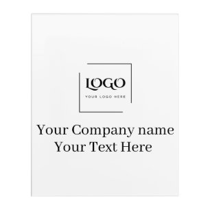Elegant custom your logo template acrylic print