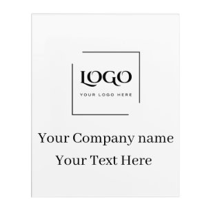 Elegant custom your logo template acrylic print