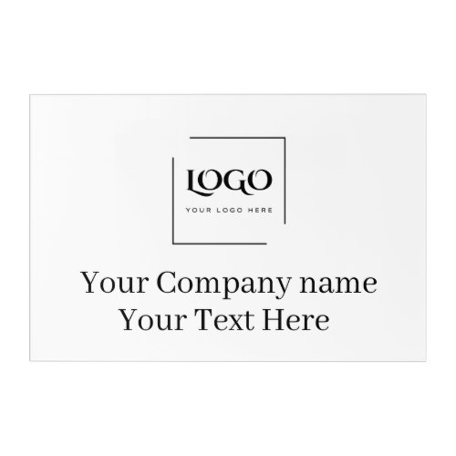 Elegant custom your logo template acrylic print