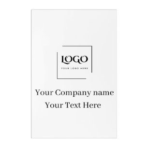 Elegant custom your logo template acrylic print