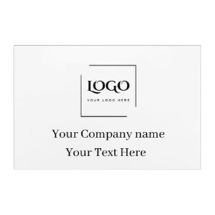 Elegant custom your logo template acrylic print