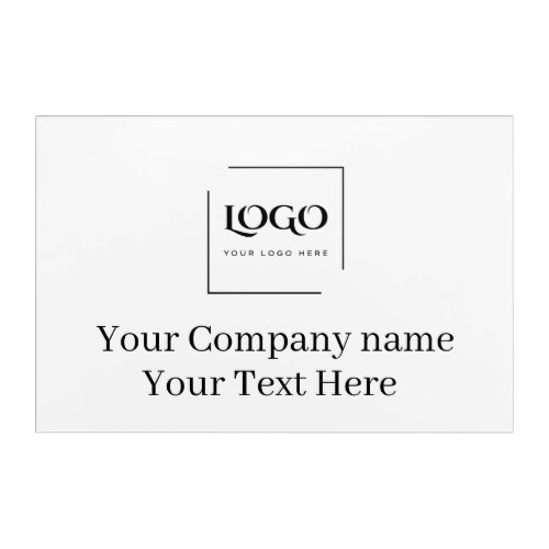 Elegant custom your logo template acrylic print