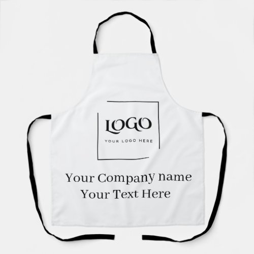 Elegant custom your logo template apron