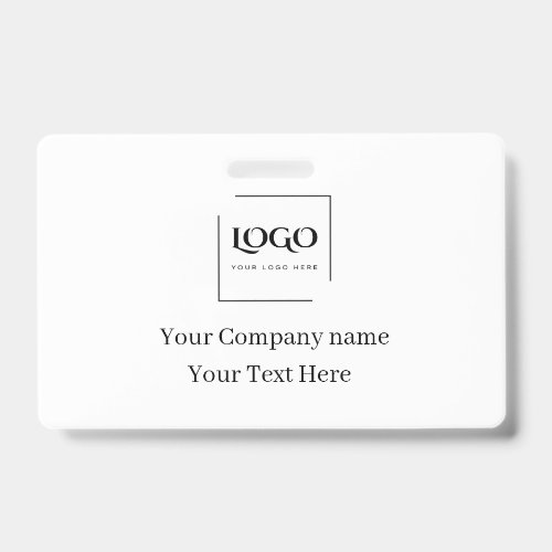 Elegant custom your logo template badge