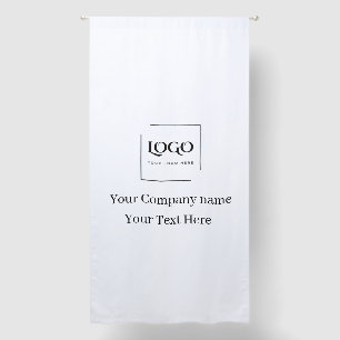 Elegant custom your logo template blackout curtains