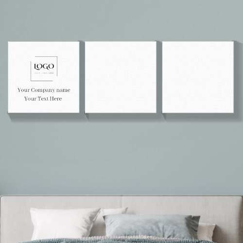 Elegant custom your logo template canvas photo tile