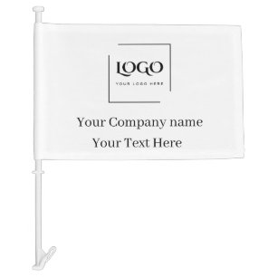 Elegant custom your logo template car flag