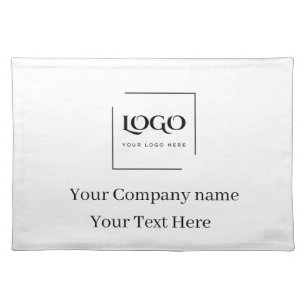 Elegant custom your logo template cloth placemat