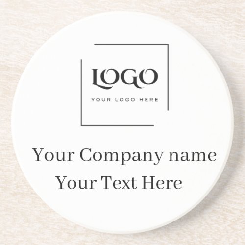 Elegant custom your logo template coaster