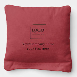 Elegant custom your logo template cornhole bags