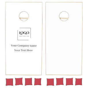 Elegant custom your logo template cornhole set