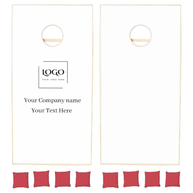 Elegant custom your logo template cornhole set (Set)