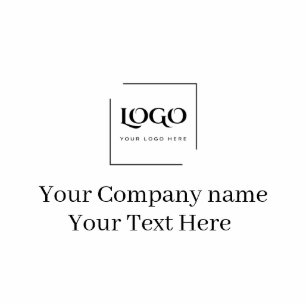 Elegant custom your logo template cutout