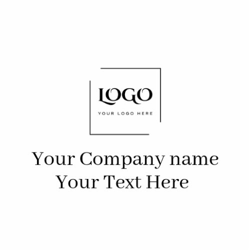 Elegant custom your logo template cutout