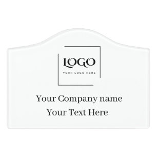 Elegant custom your logo template door sign
