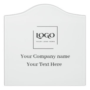 Elegant custom your logo template door sign