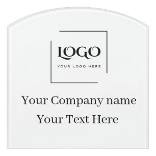 Elegant custom your logo template door sign