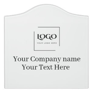 Elegant custom your logo template door sign