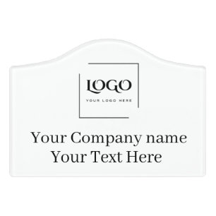 Elegant custom your logo template door sign