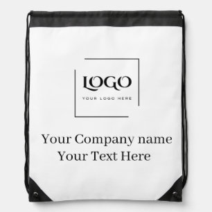 Elegant custom your logo template drawstring bag