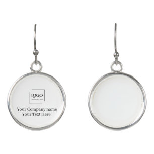 Elegant custom your logo template earrings