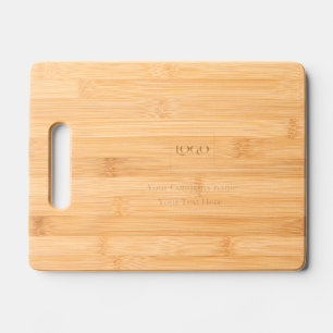 Elegant custom your logo template engraved cutting board
