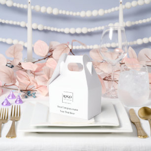 Elegant custom your logo template favor boxes