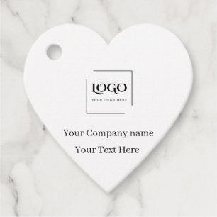 Elegant custom your logo template favor tags