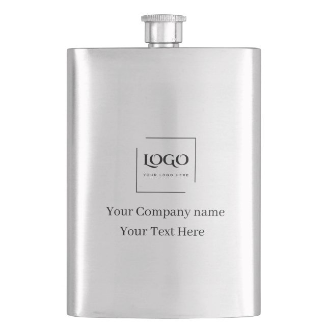 Elegant custom your logo template flask (Front)