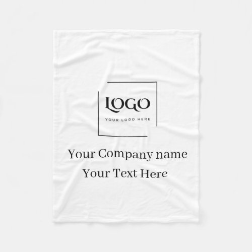 Elegant custom your logo template fleece blanket