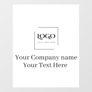 Elegant custom your logo template floor decals